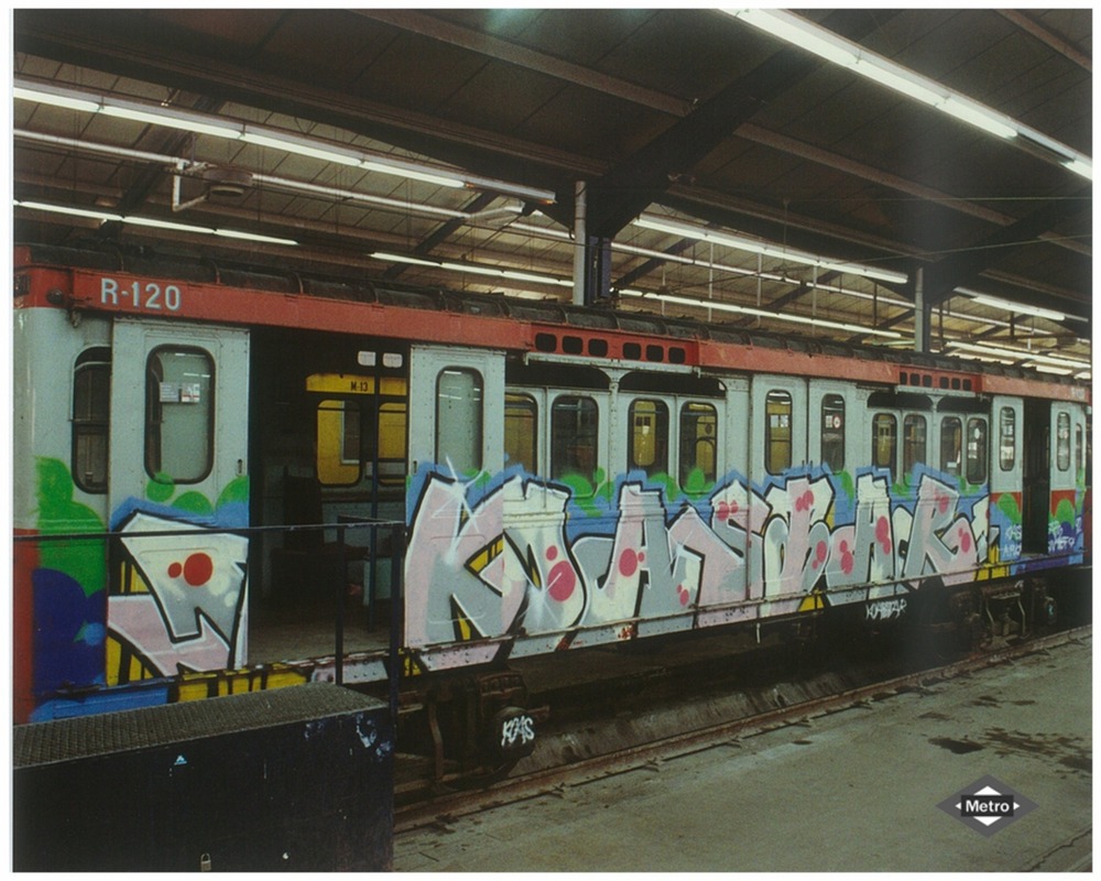 piece by javier abarca madrid subway 1990